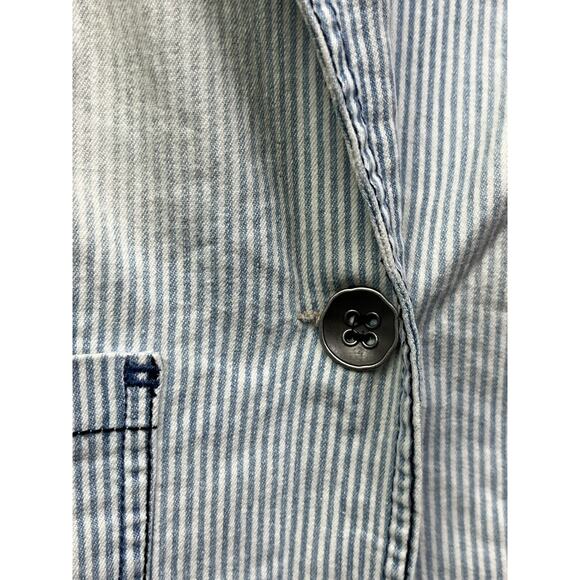Buckle BKE Outerwear Jacket Womens Small Jean Lace Stripes Denim Stretch Eyelet‎ - Picture 5 of 6
